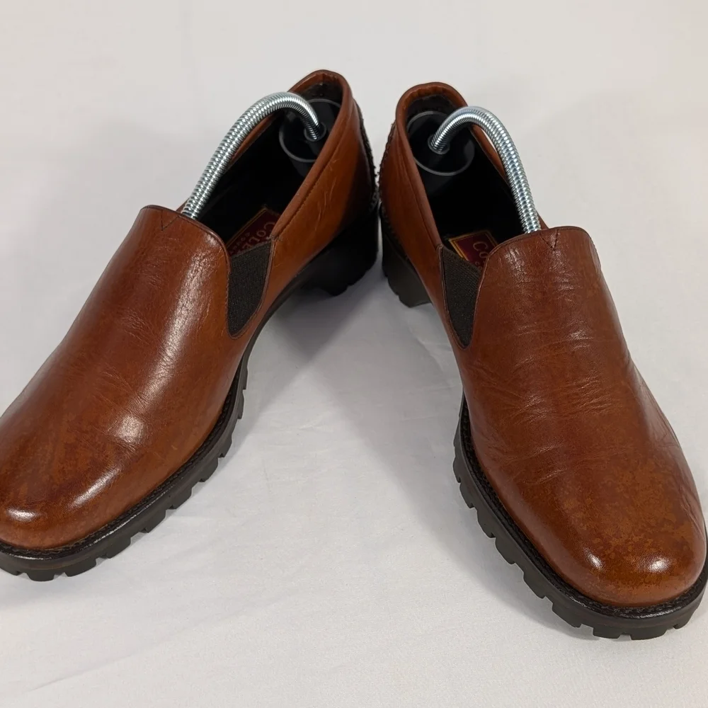 Cole Haan Country Farren Scotch Leather Slip-On Woman's Loafers Size 9B